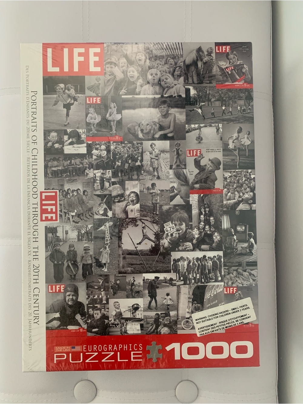 Life Magazine Collage 1000-Piece Puzzle - Red Accent